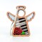 3.5" (H) Piano & Rose Ornament - Handcrafted in Texas - Mother's Angels® Christmas Angel Wings Figurine